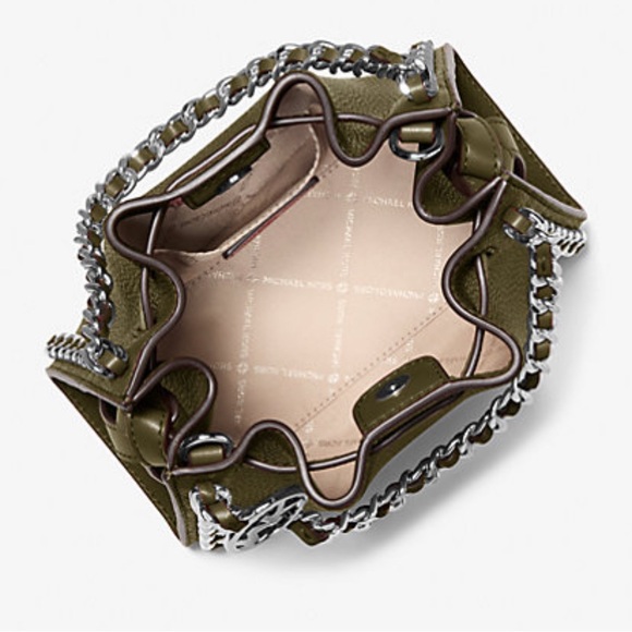 Michael Kors Olive Crossbody Bag with Chain Detail - Picture 3 of 5